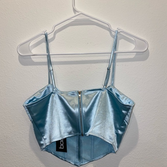 Boohoo Satin Structured Corset - Picture 3 of 3